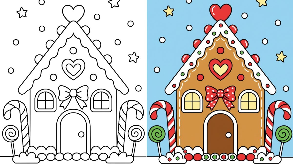 gingerbread coloring page gingerbread coloring page