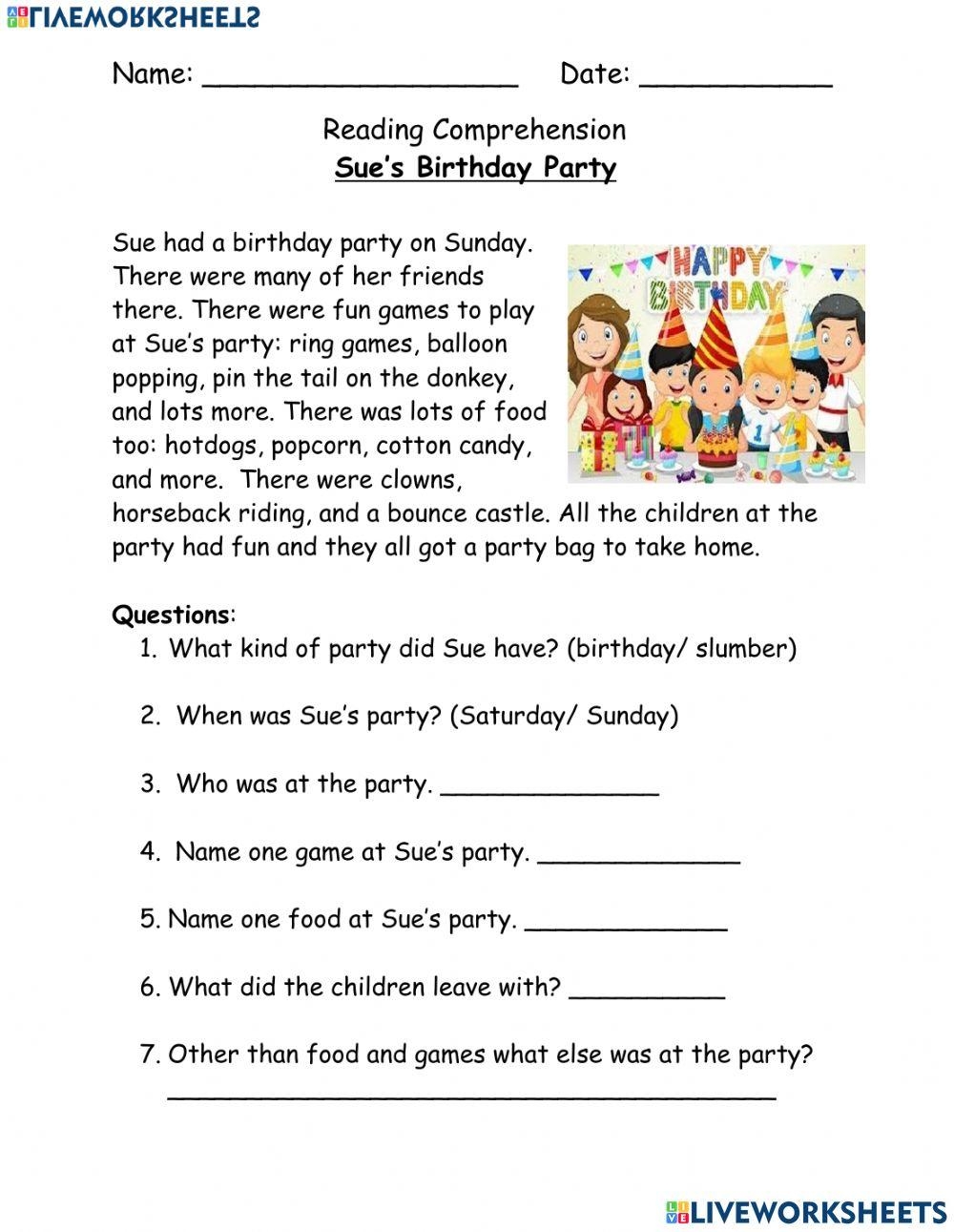 6th grade english worksheets