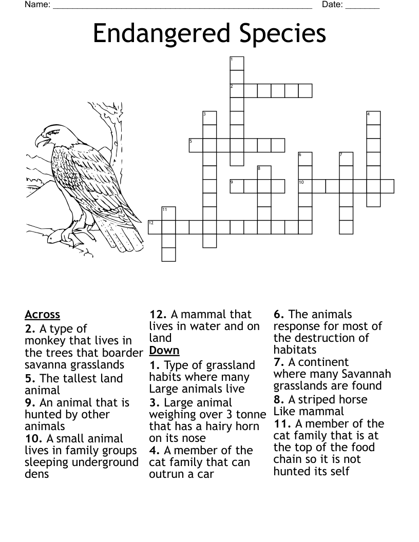 Grasslands Crossword WordMint