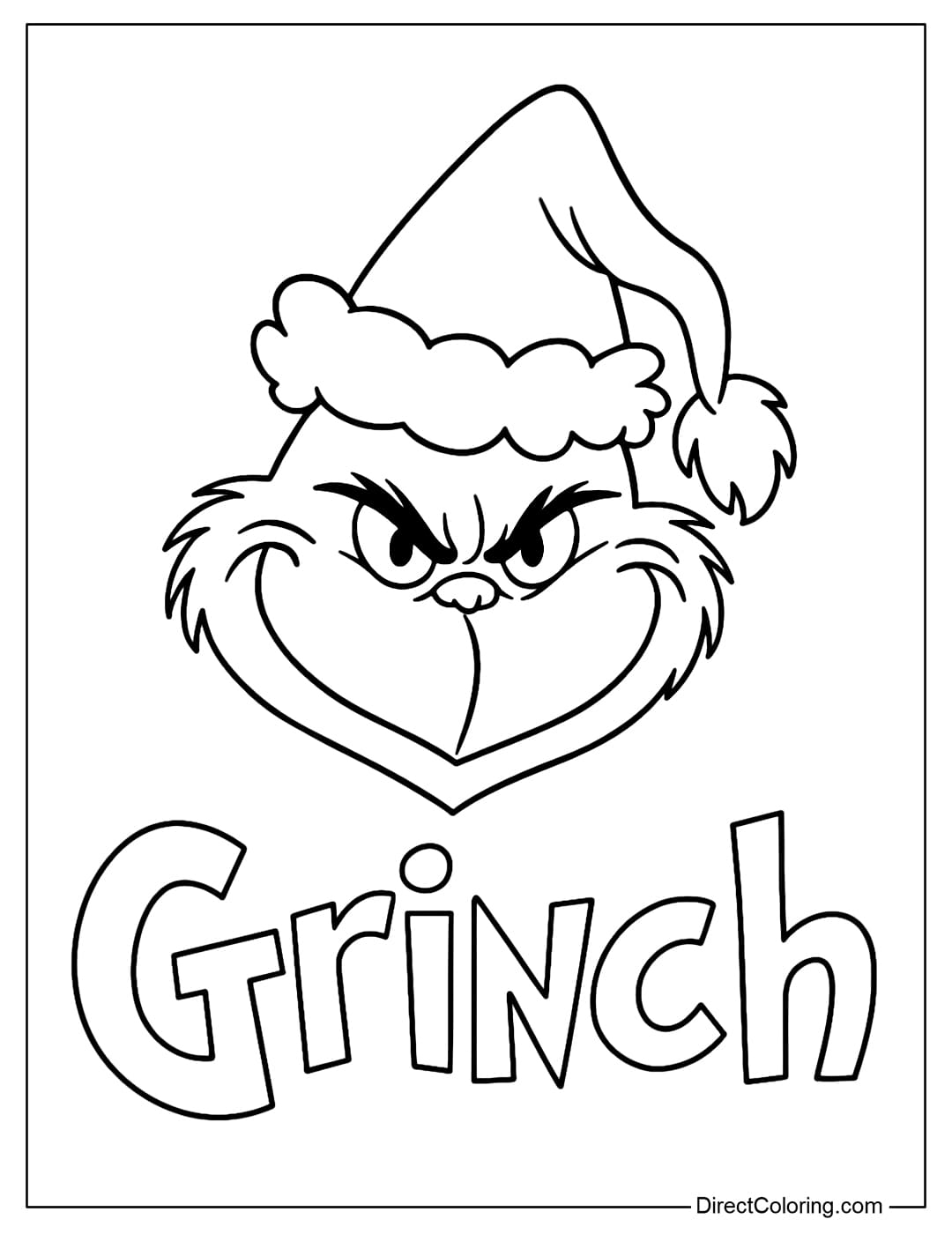 the grinch coloring pages