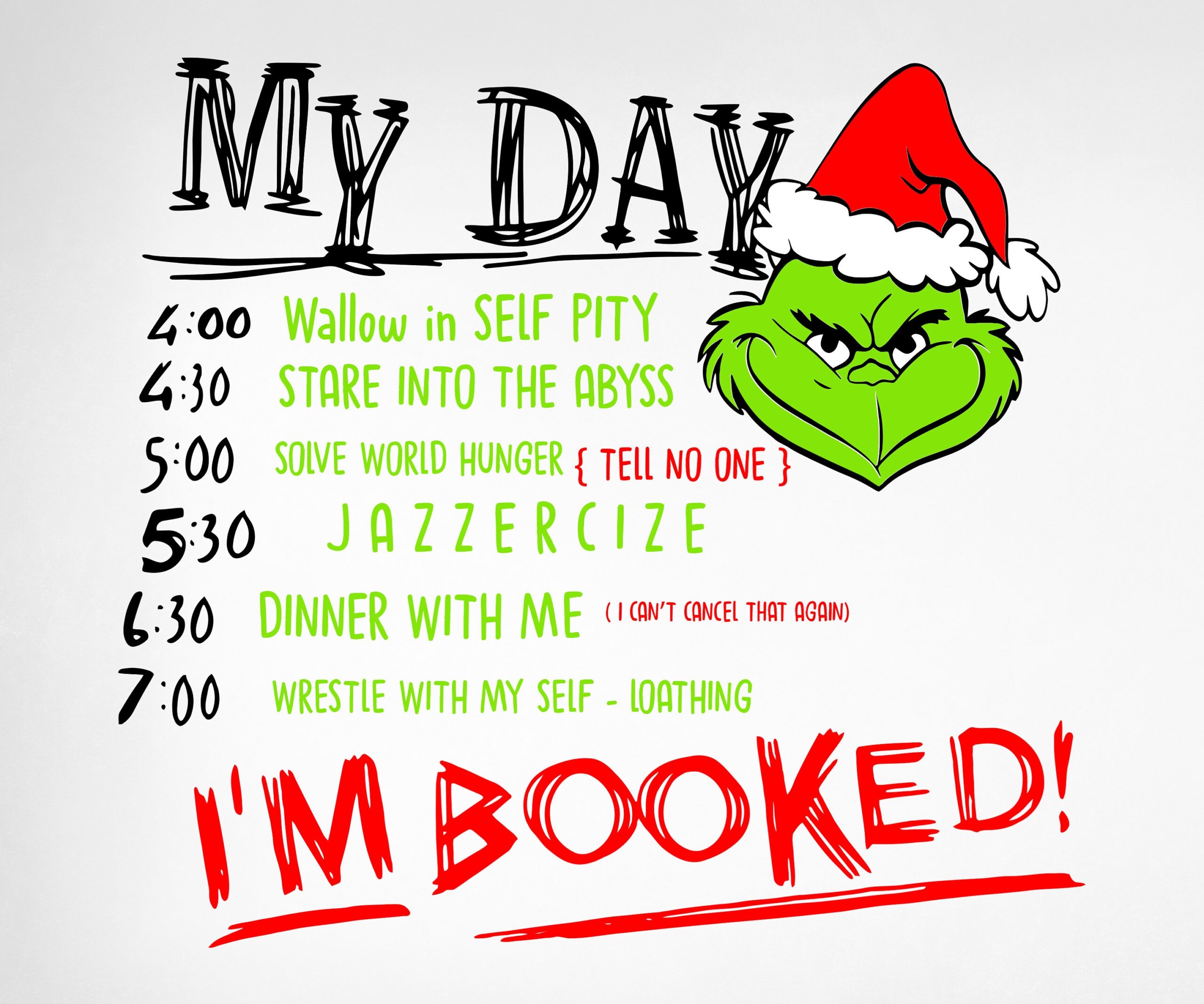 Grinch To Do List Svg Etsy