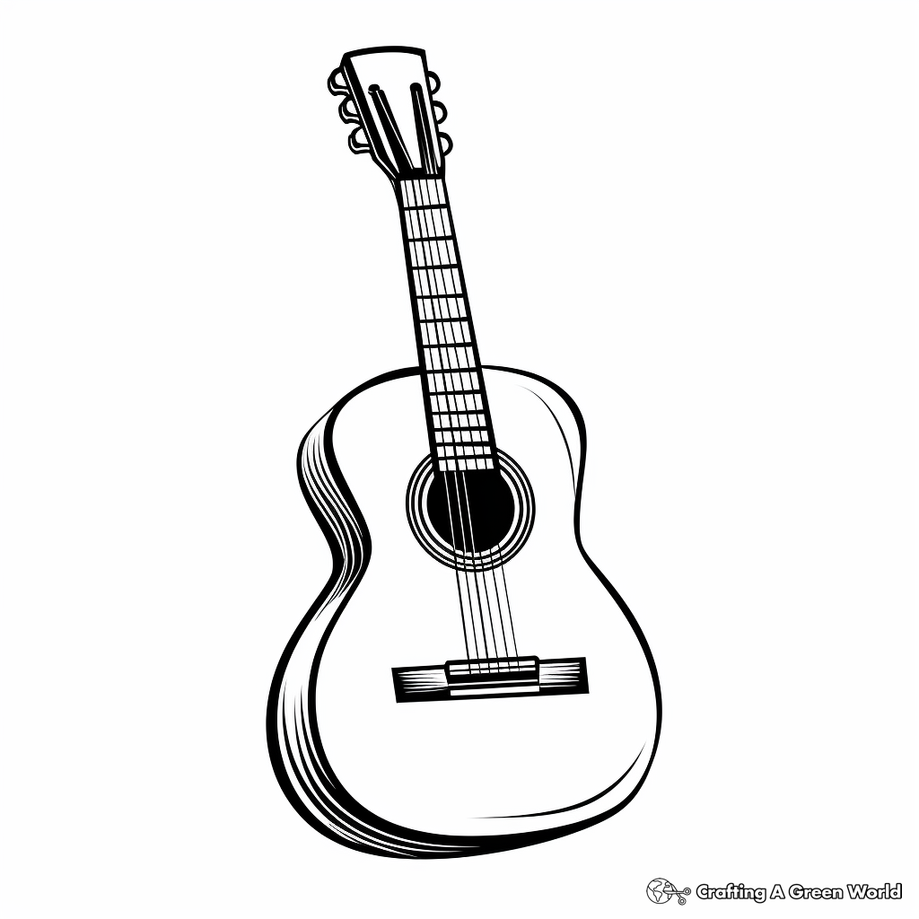 Guitar Coloring Pages Free Printable 