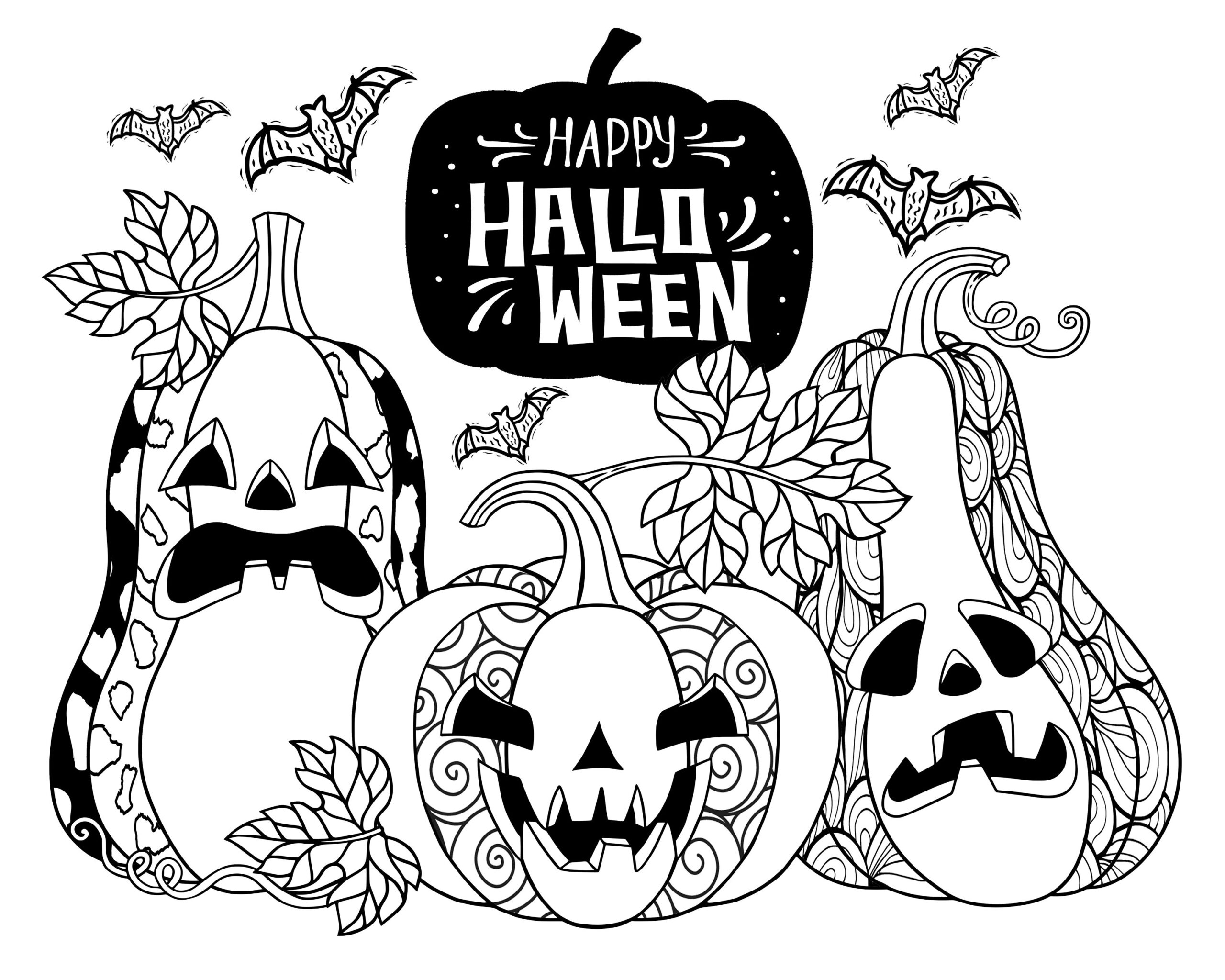 coloring pages for adults halloween