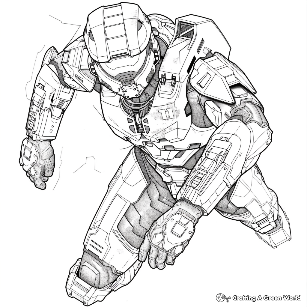 halo coloring pages