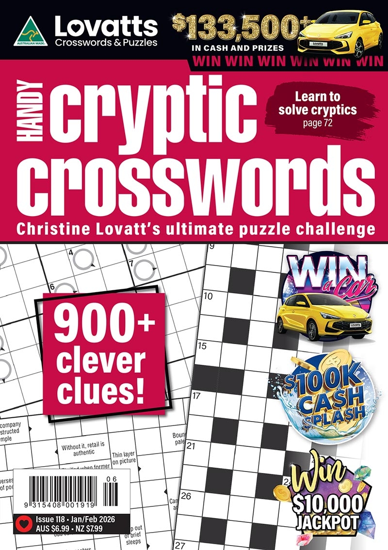 Handy Cryptic Crosswords Magazine Lovatts Crosswords Puzzles