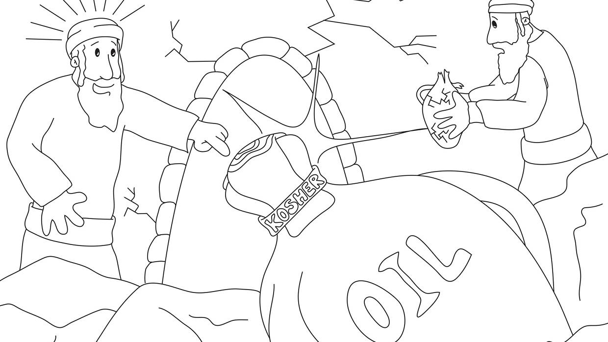 Hannukah Coloring Pages Aish