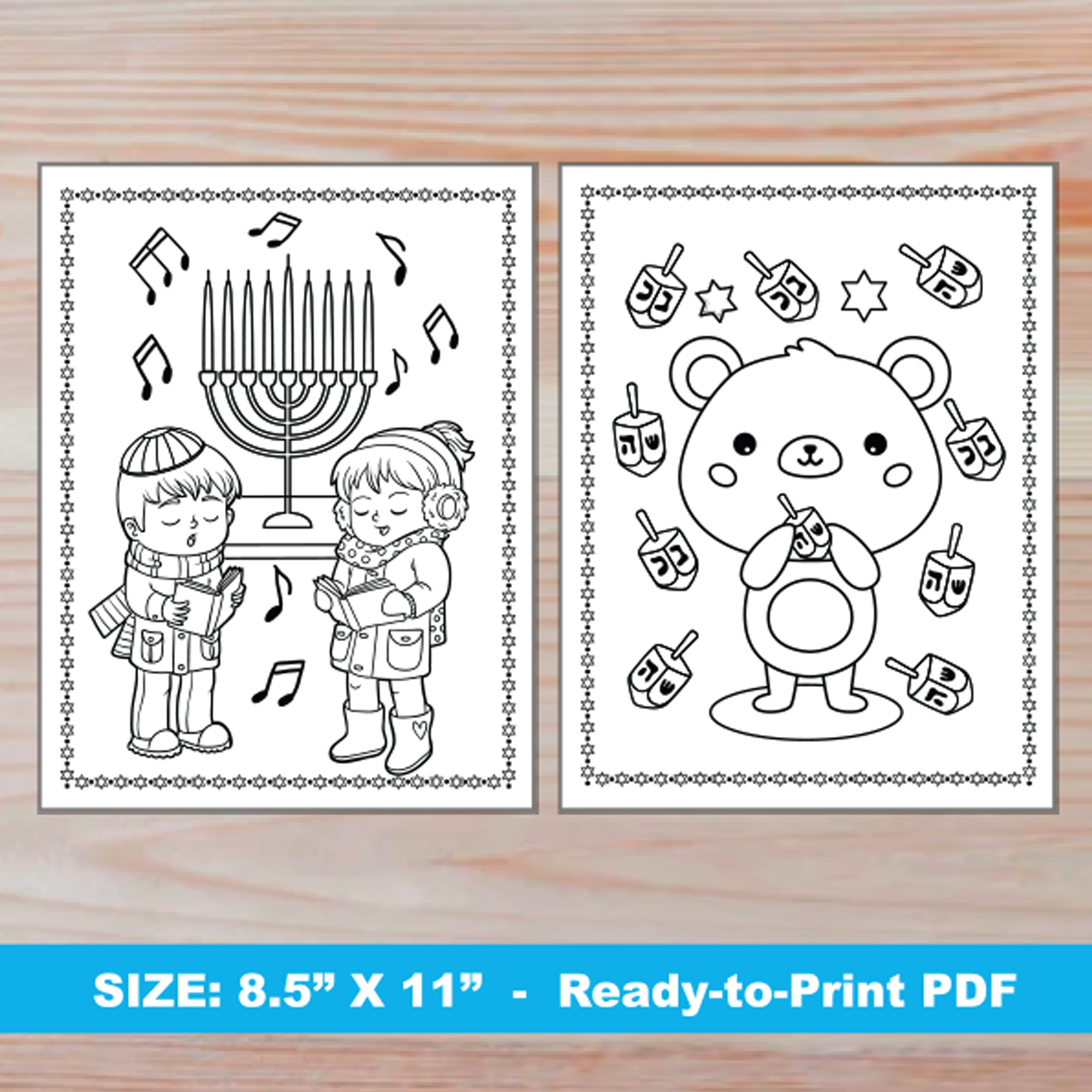 chanukah coloring pages