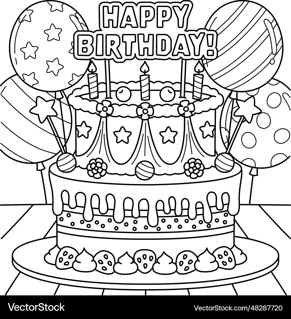 birthday coloring page