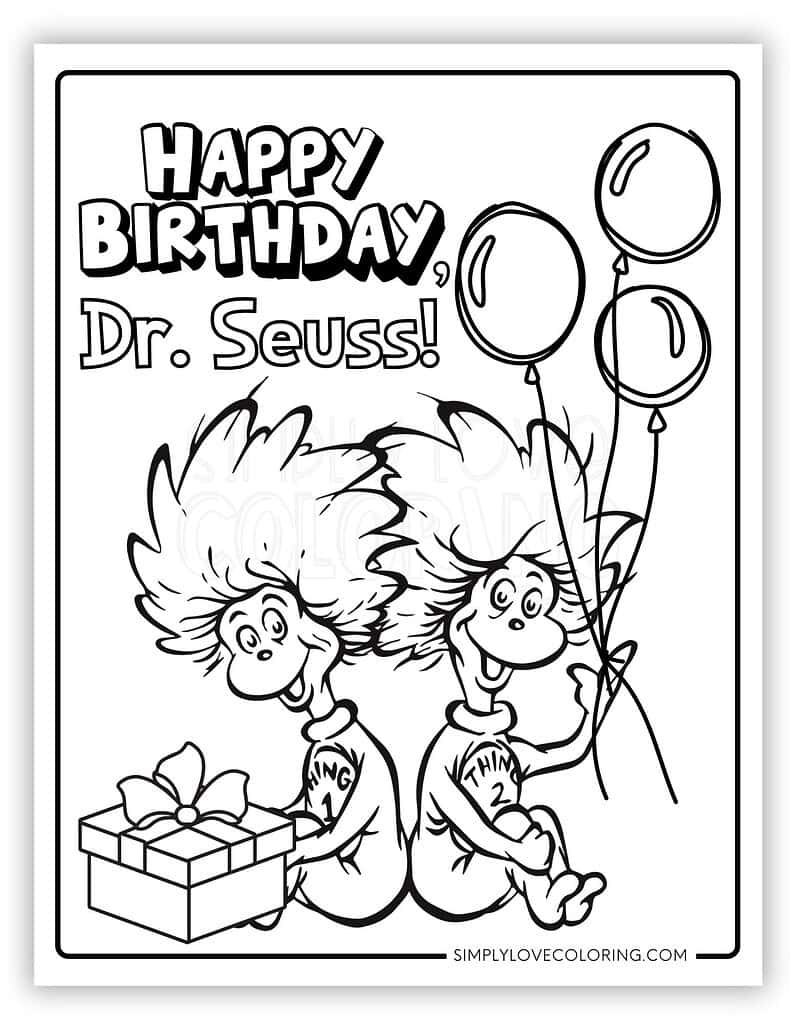 dr seuss coloring page