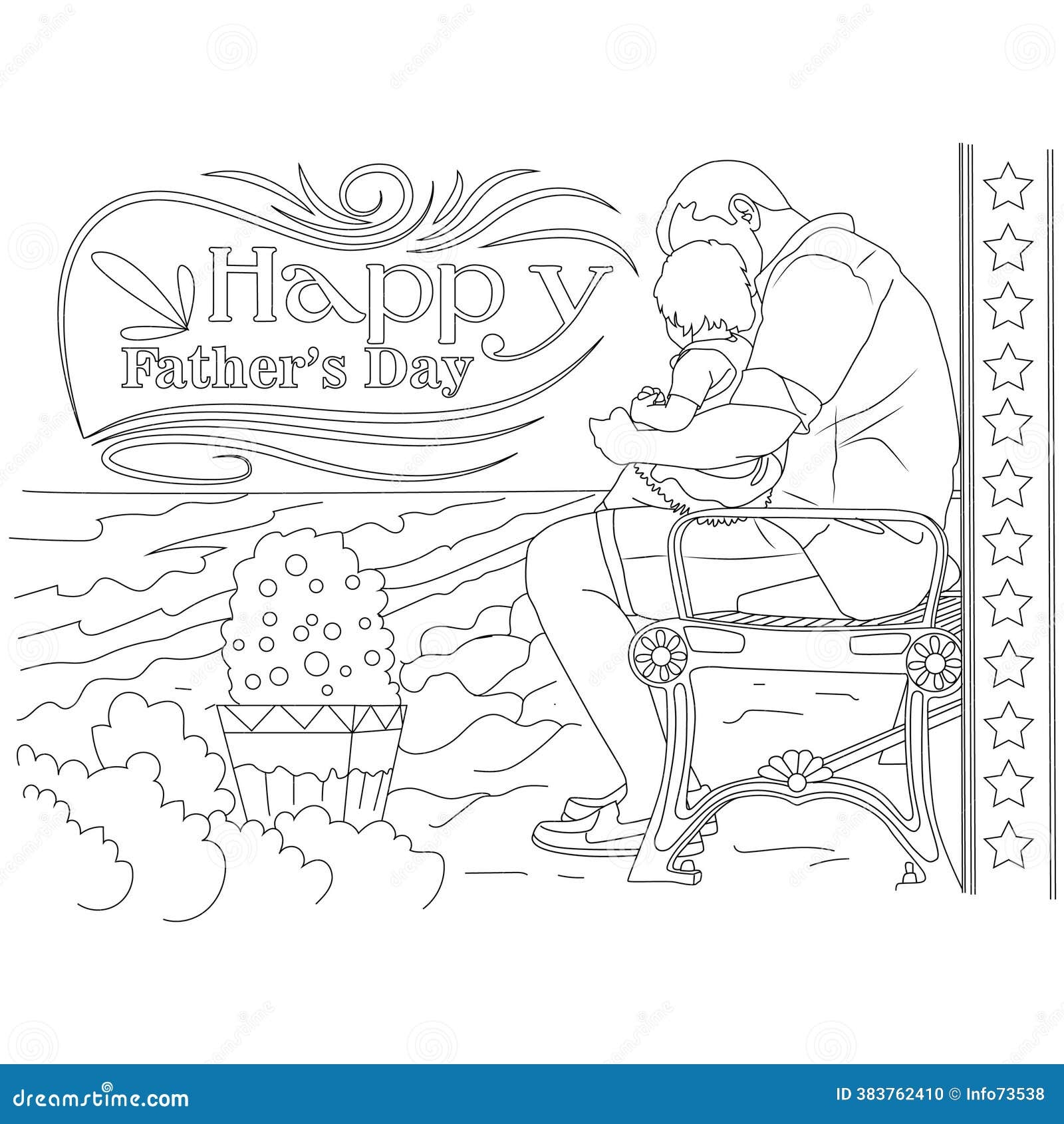 Happy Father S Day Coloring Page Father And Child On Bench Black And White Line Art Illustration For Coloring Stock Vector Illustration Of Special Coloring 383762410 Happy Father S Day Coloring Page Father And Child On Bench Black And White Line Art Illustration For Coloring Stock Vector Illustration Of Special Coloring 383762410