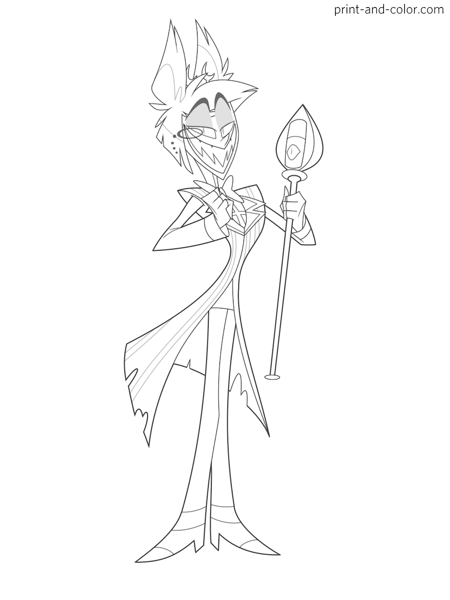 Hazbin Hotel Coloring Pages Print And Color