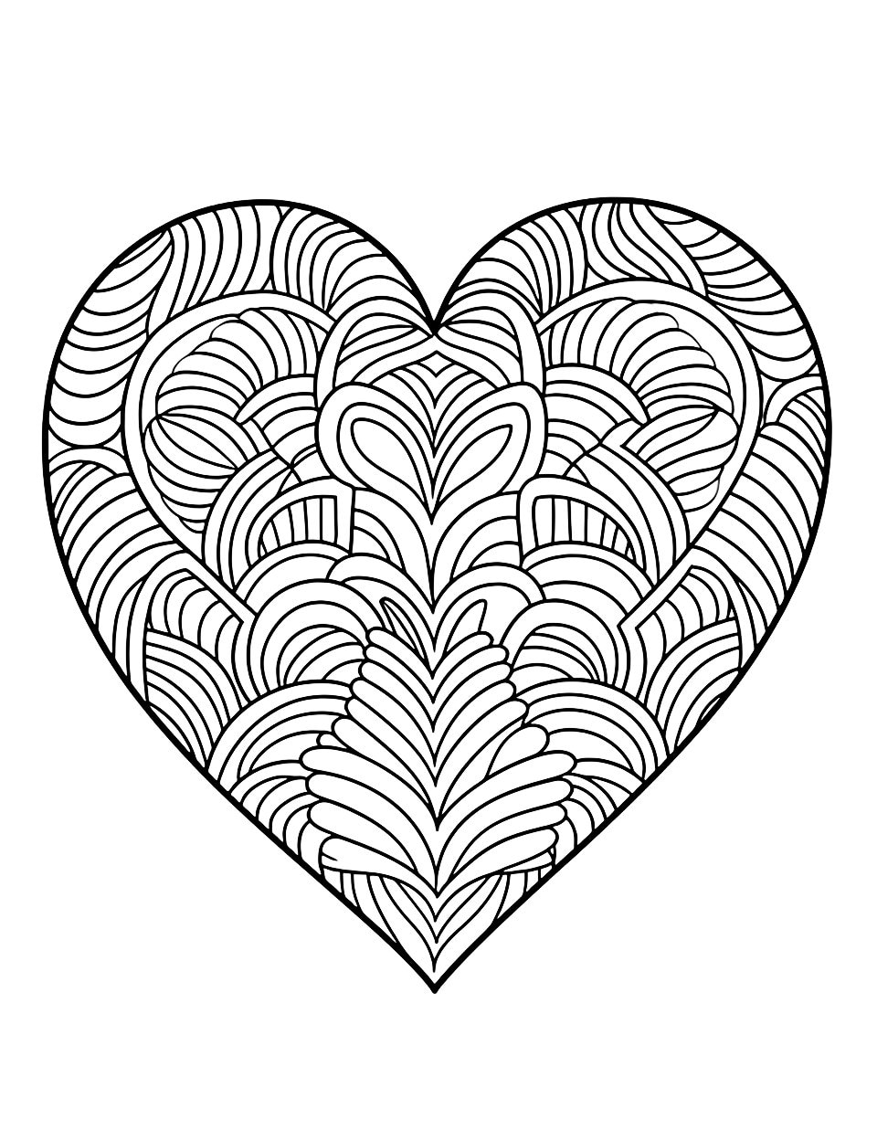 Heart Printable Coloring Pages Book Cute Hearts Coloring Sheets For Kids Adults Stress Relief Relaxing Line Art Instant Download PDF Etsy Heart Printable Coloring Pages Book Cute Hearts Coloring Sheets For Kids Adults Stress Relief Relaxing Line Art Instant Download PDF Etsy
