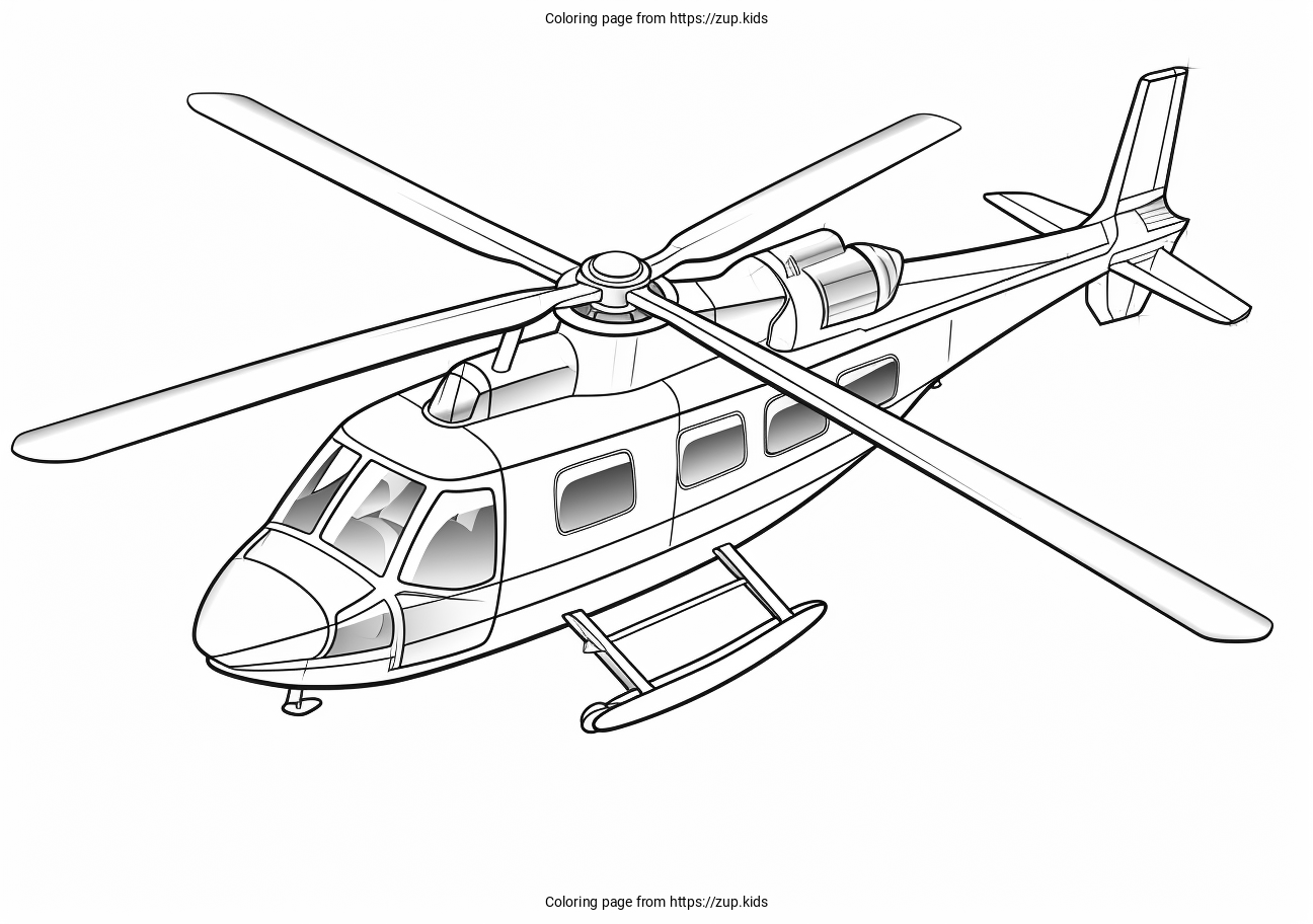 Helicopter Coloring Page From Zup kids Helicopter Coloring Page From Zup kids