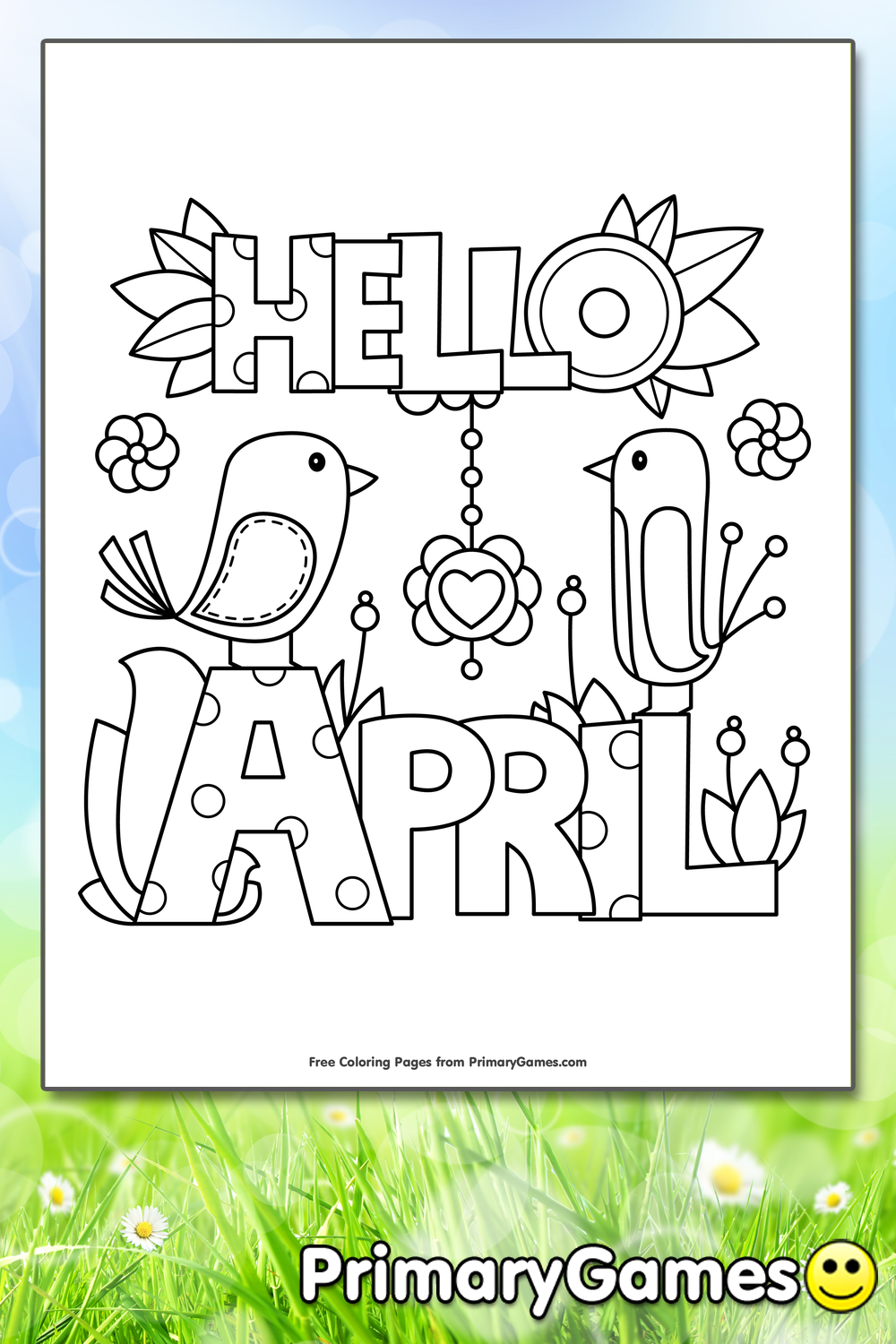 april color pages april color pages