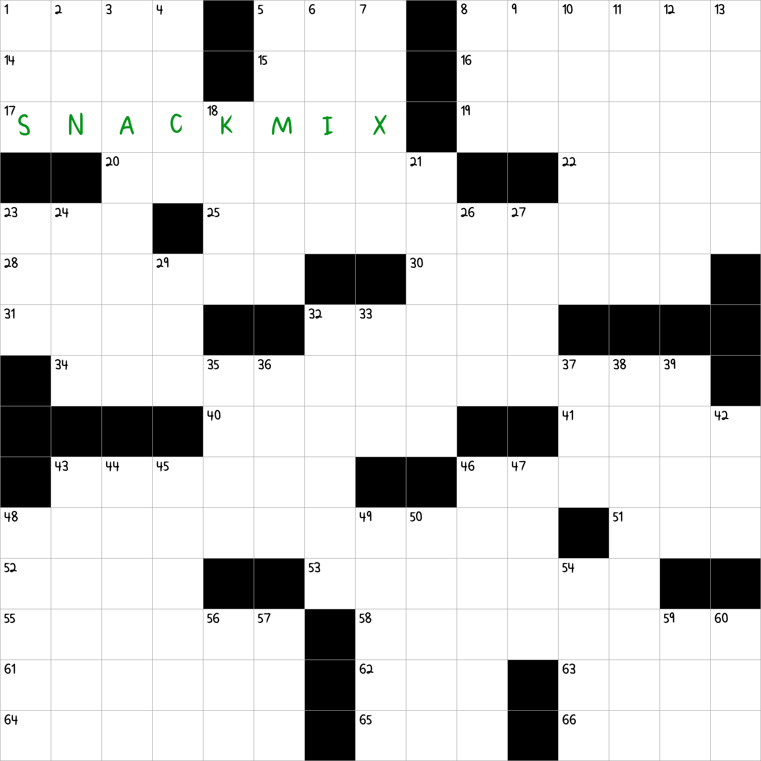 Hodgepodge Bowlful Of Munchies NYT Crossword Clue December 23 2024