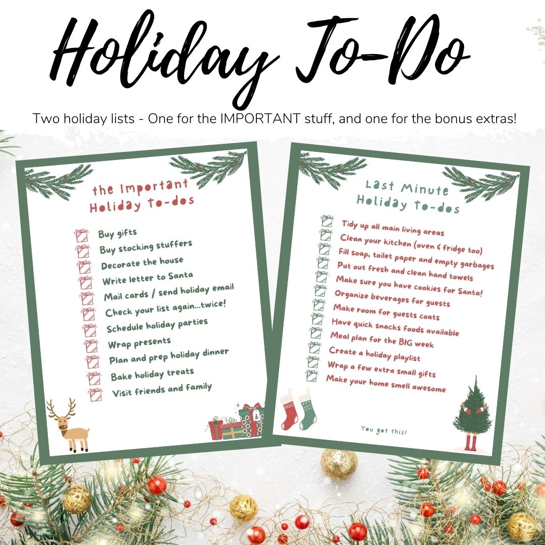 Holiday To Do List Clutterbug