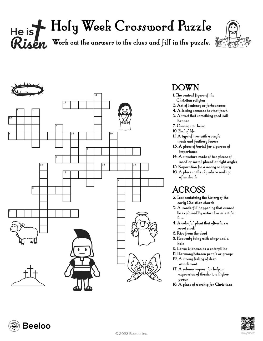Holy Week Crossword Puzzle Beeloo Printable Crafts And Activities For Kids Holy Week Crossword Puzzle Beeloo Printable Crafts And Activities For Kids