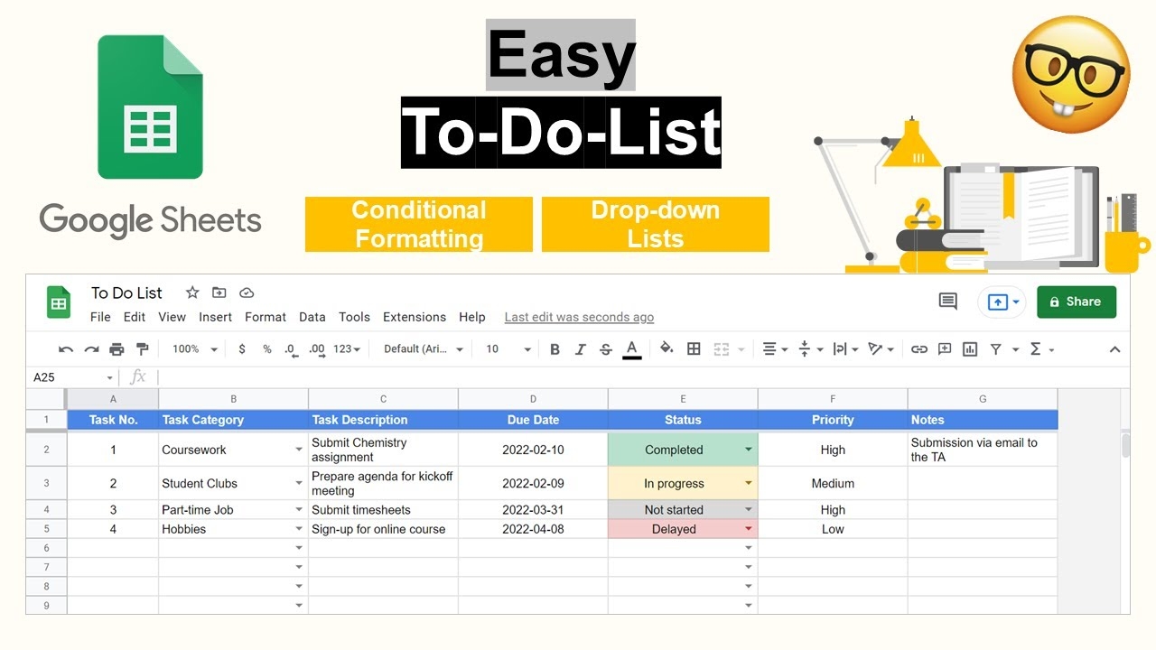 How To Build Simple To Do List Using Google Sheets YouTube