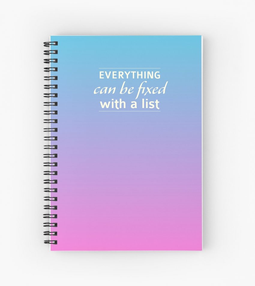 notebook for to do list notebook for to do list