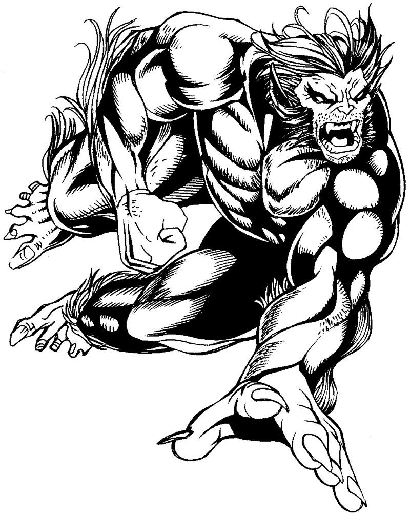 How To Draw Beast From Marvel s X Men Superhero Team Drawing Tutorial How To Draw Step By Step Drawing Tutorials