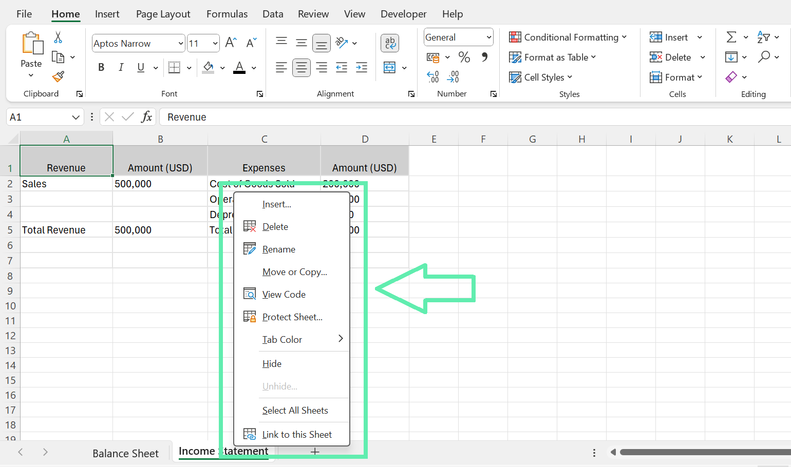 How To Hide And Unhide Worksheets In Excel Downloadable Template 