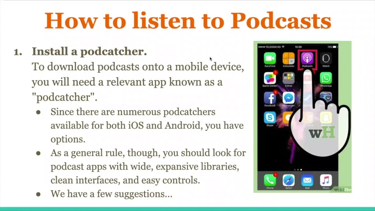 how do you listen to podcast