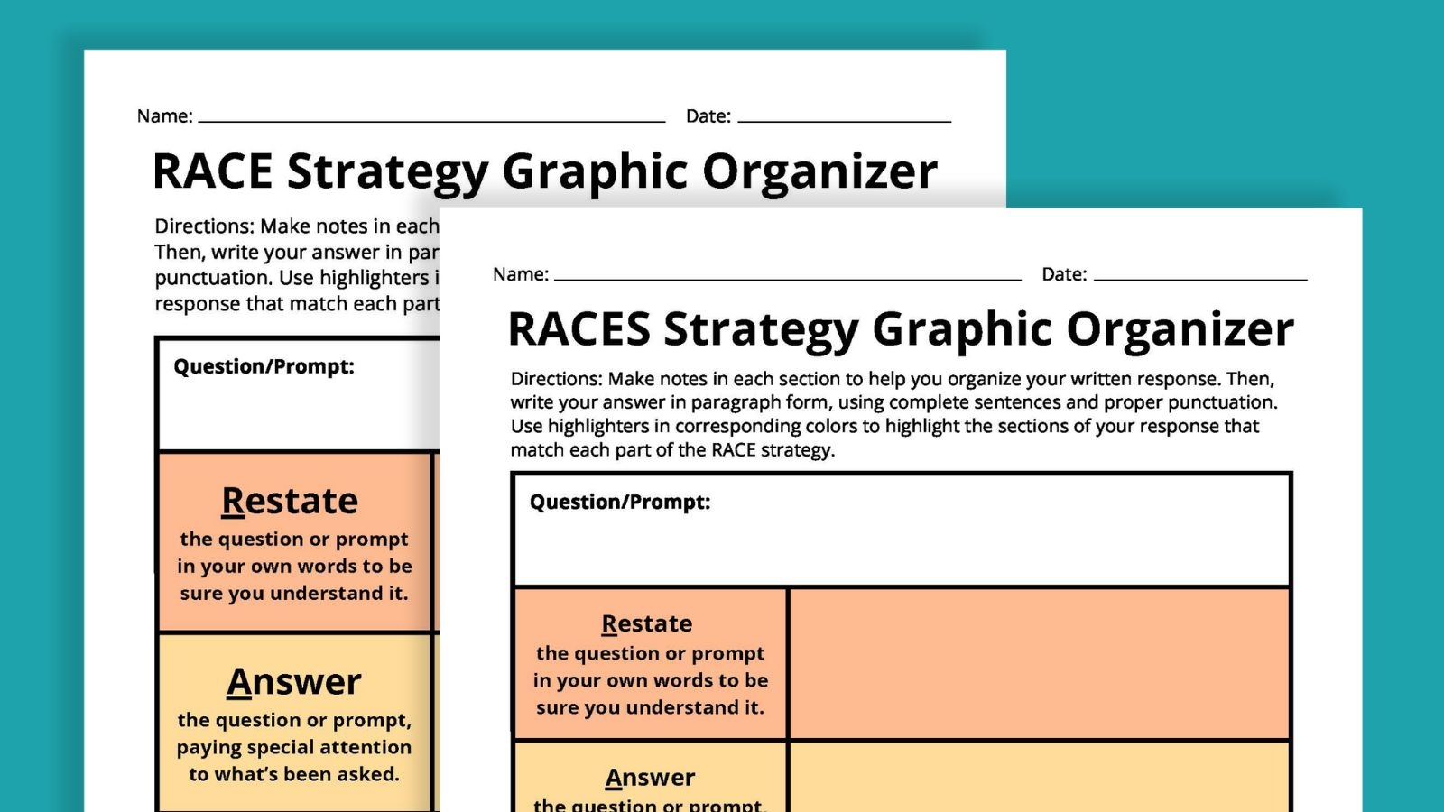 How To Use The RACE Writing Strategy Plus Free Printables How To Use The RACE Writing Strategy Plus Free Printables