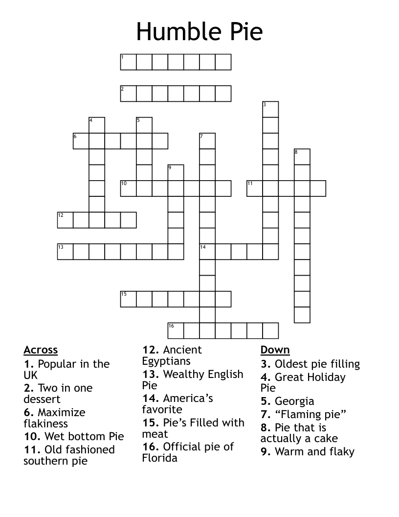 Humble Crossword Clue