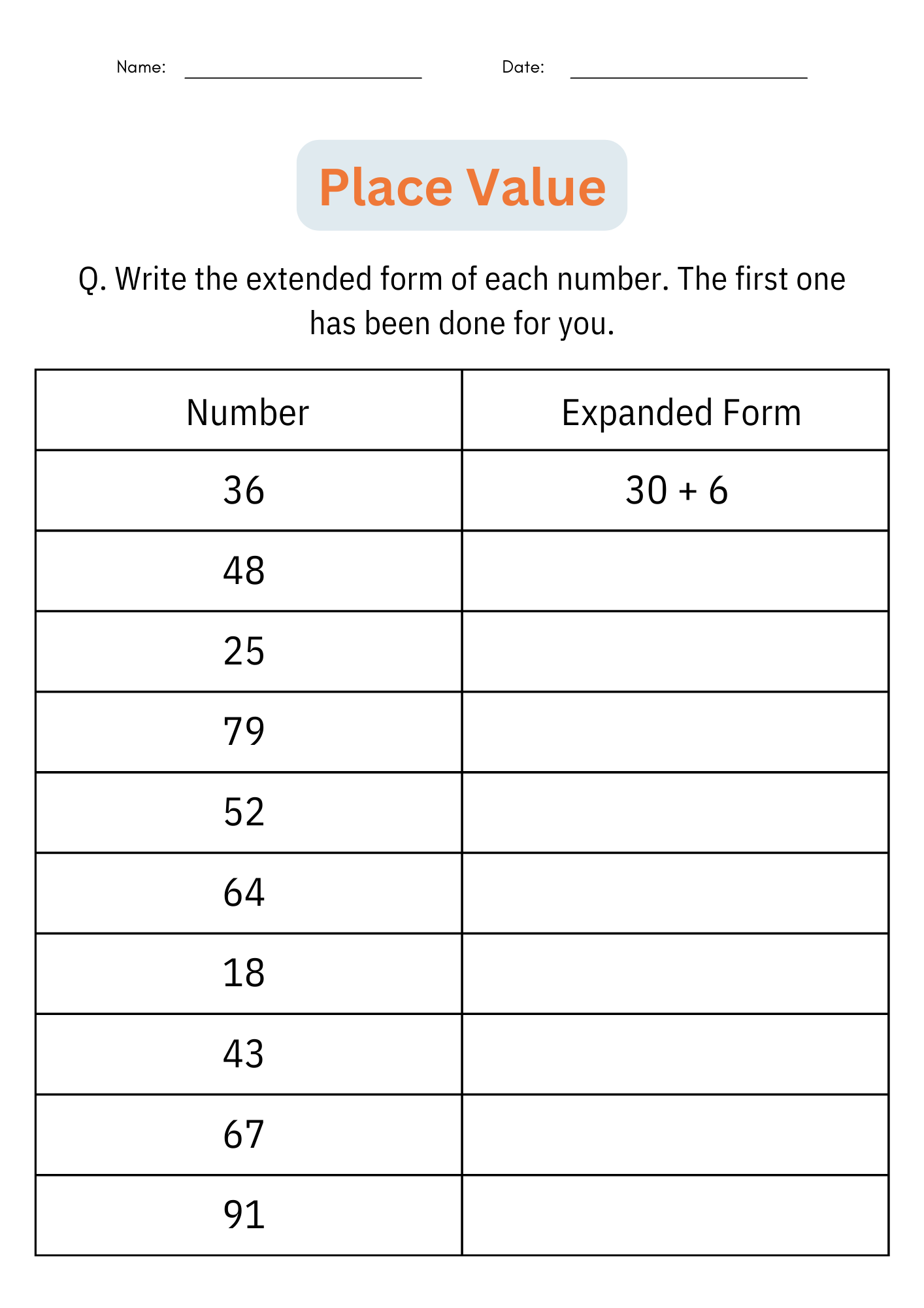 Identifying Place Value Number Math Activities Worksheets For 1st 2nd Grade Made By Teachers Identifying Place Value Number Math Activities Worksheets For 1st 2nd Grade Made By Teachers