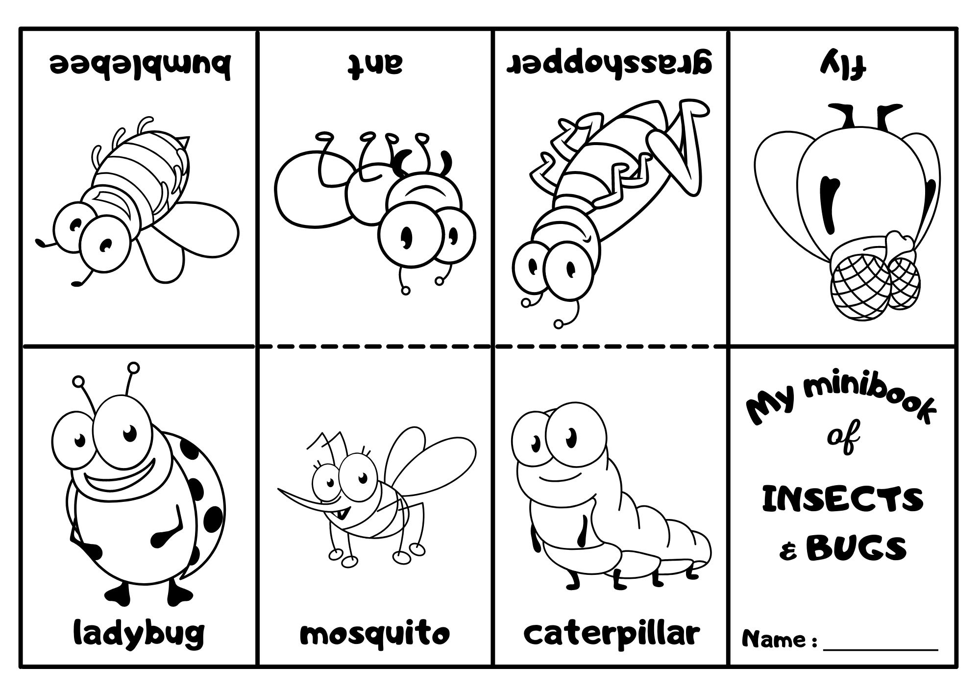 bugs coloring pages
