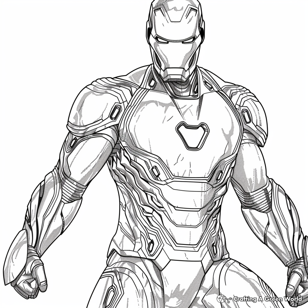 iron man coloring book pages