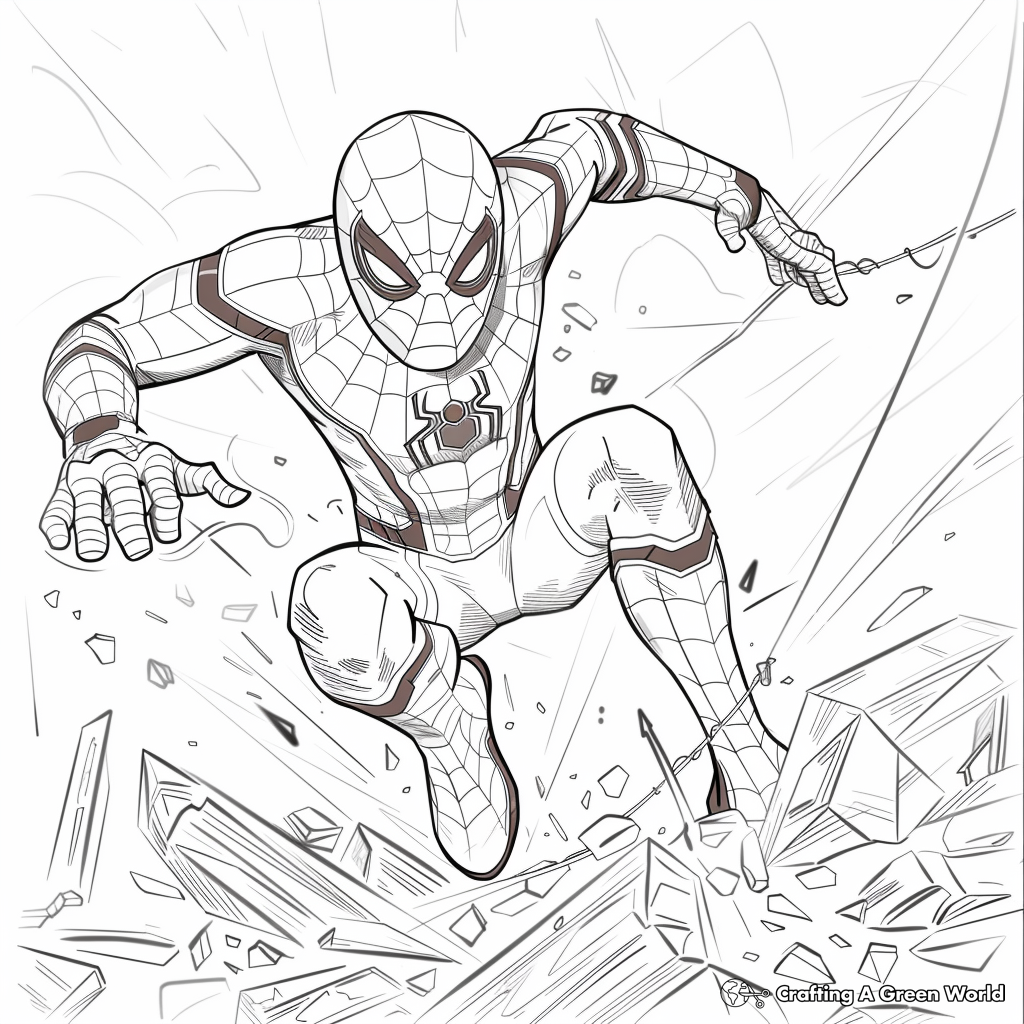 Iron Spider Coloring Pages Free Printable 