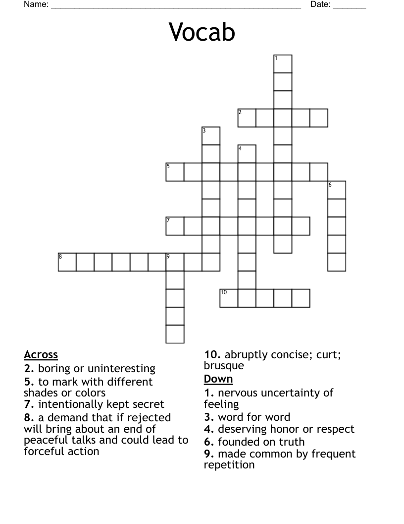 brusque crossword clue
