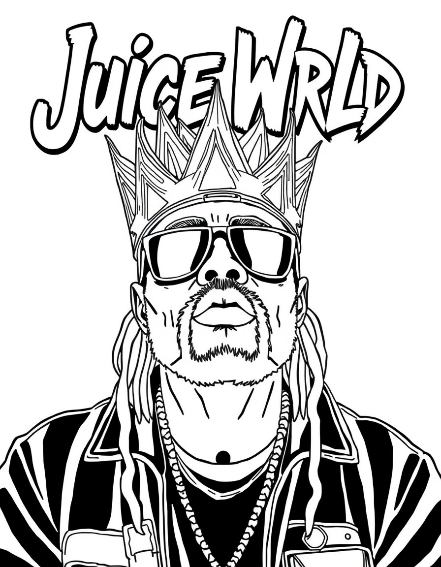 Juice Wrld Tribute Coloring Pages Cool Coloring Pages