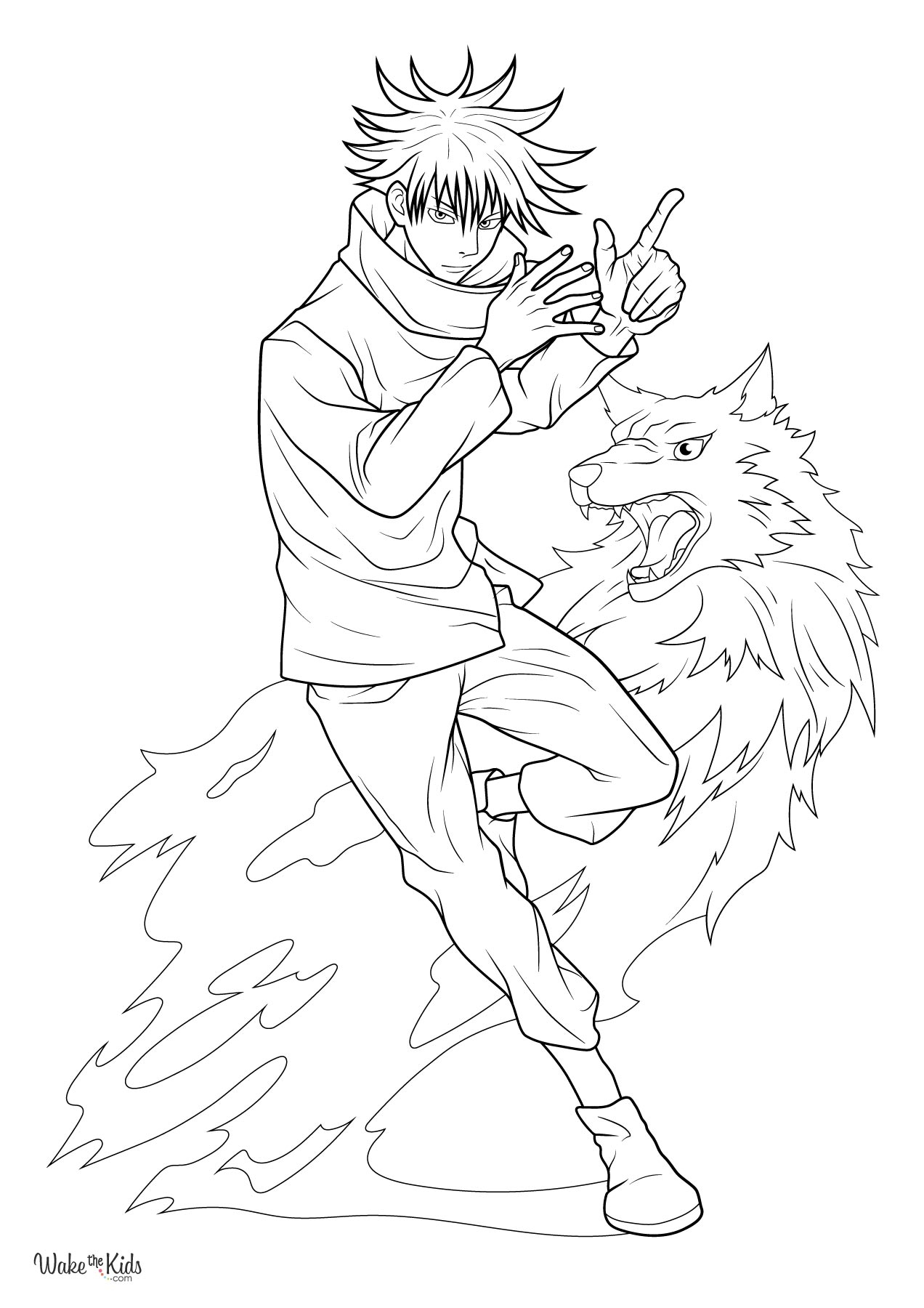 Jujutsu Kaisen Coloring Pages Free Printable PDFs WakeTheKids