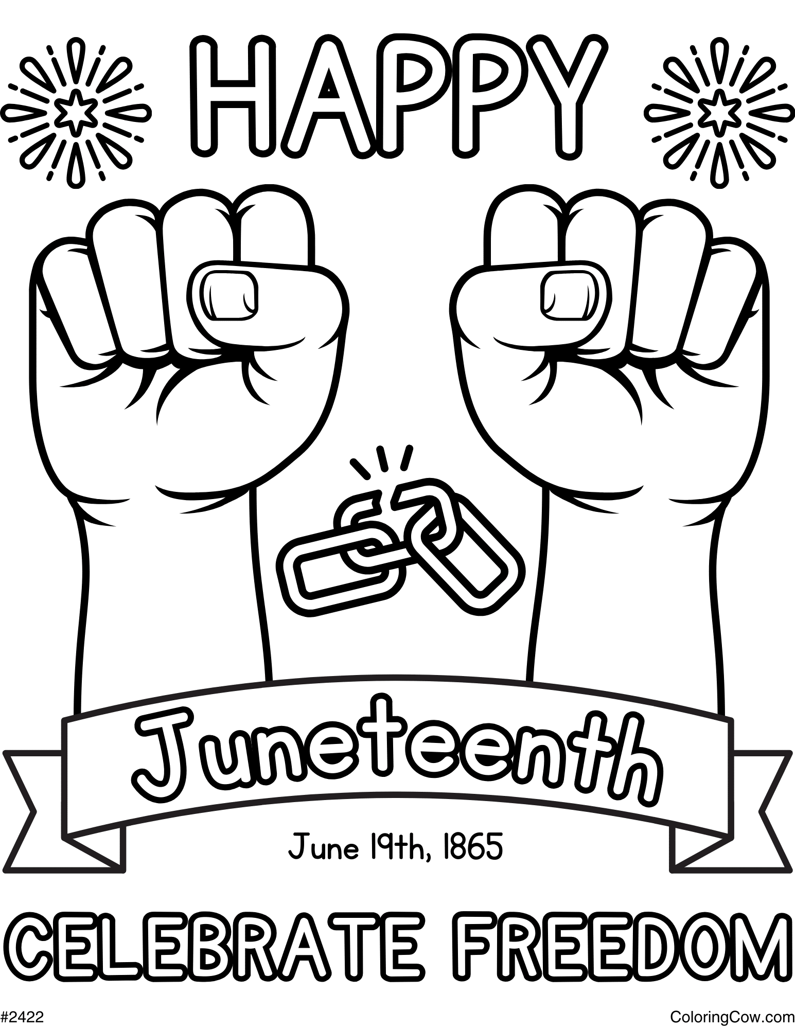 juneteenth coloring pages