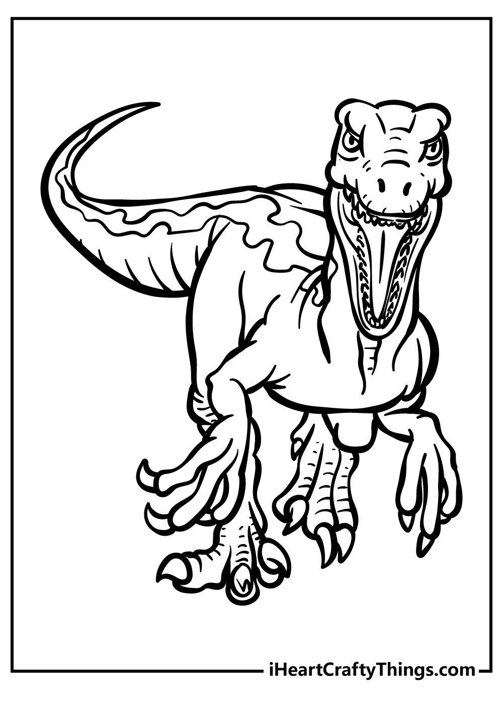 velociraptor coloring page velociraptor coloring page