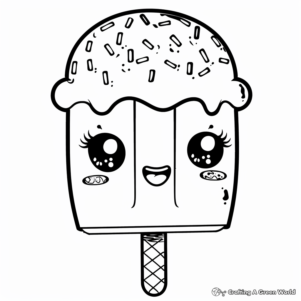 popsicle coloring page
