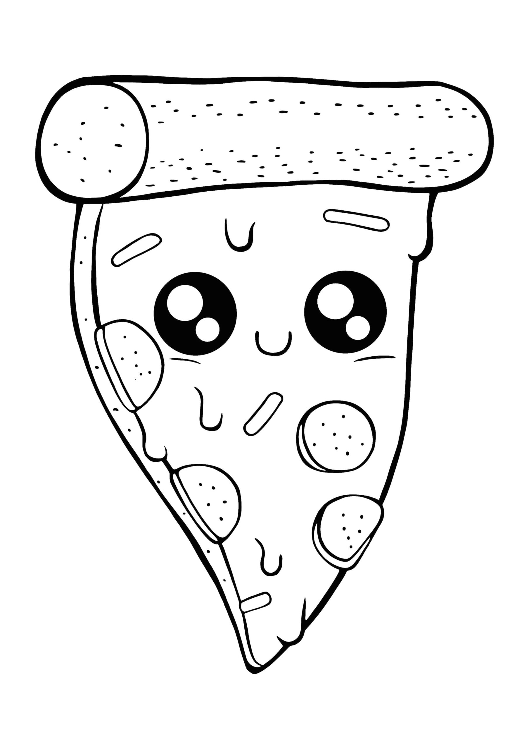 pizza coloring pages