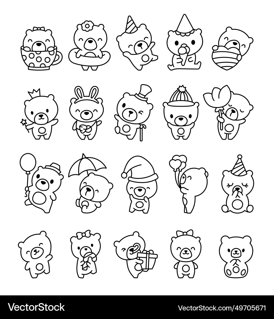 cute bear coloring pages