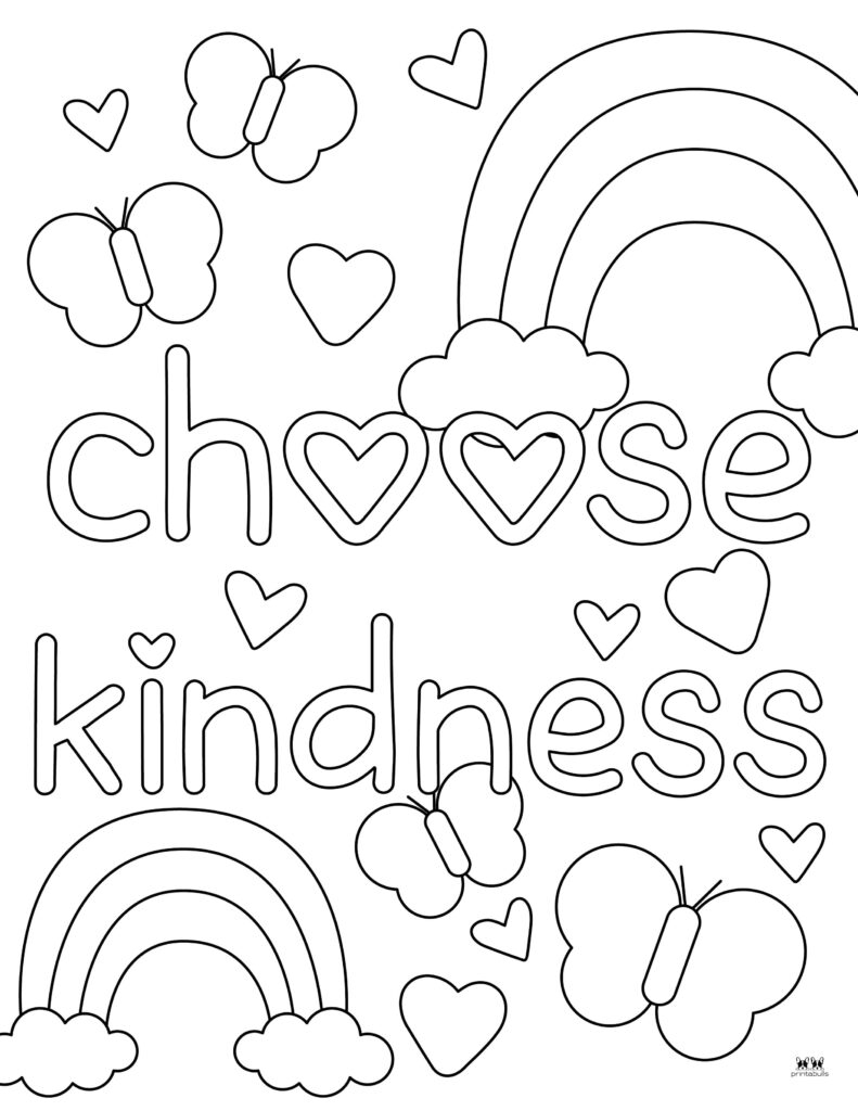 Kindness Coloring Pages 45 FREE Pages Printabulls