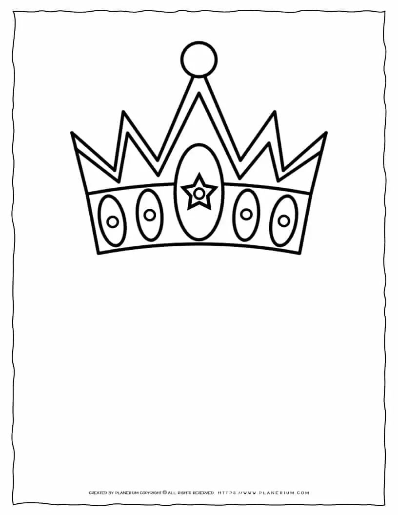 crown coloring page