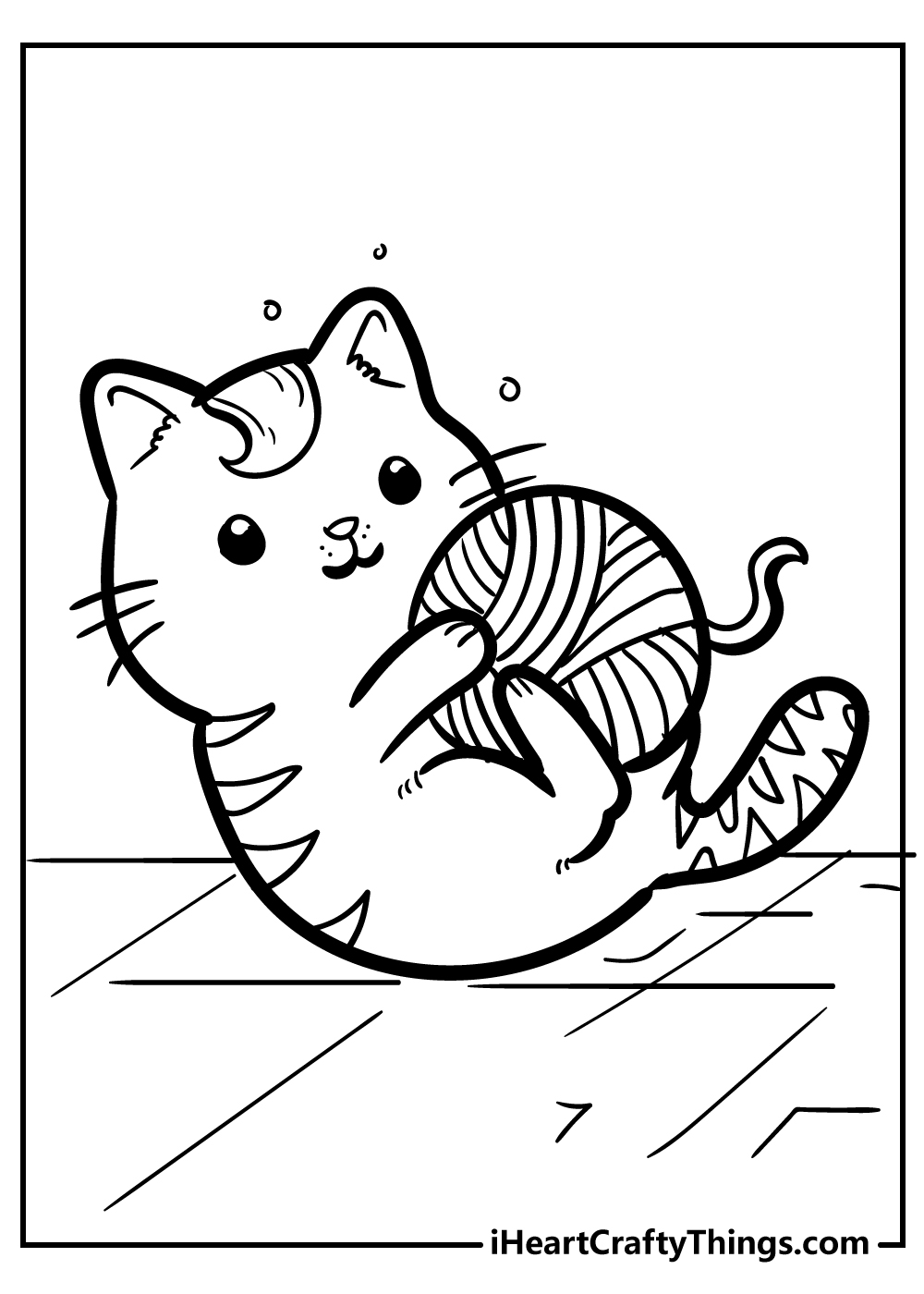 kitten cat coloring pages