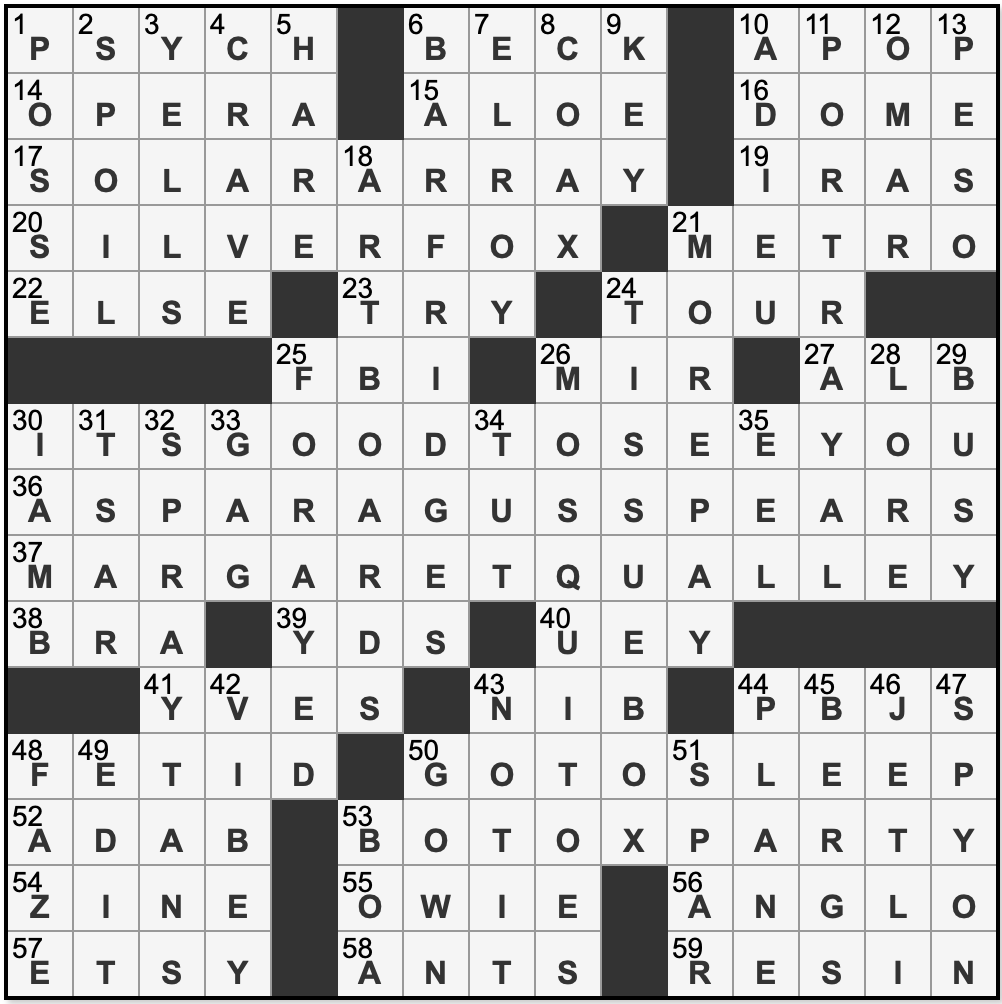L A Times Crossword Corner Saturday August 16 2025 August Miller