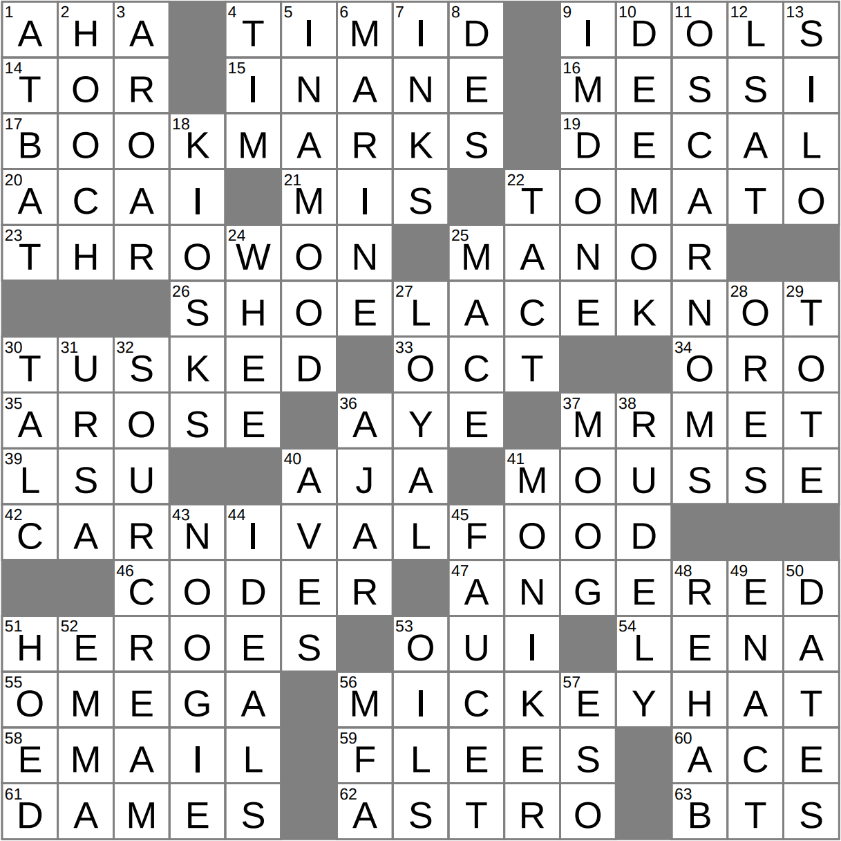 LA Times Crossword 16 Dec 25 Tuesday LAXCrossword