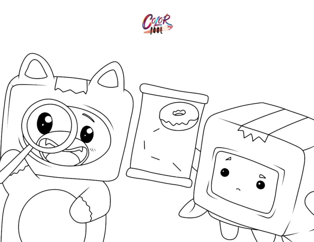 lankybox coloring pages