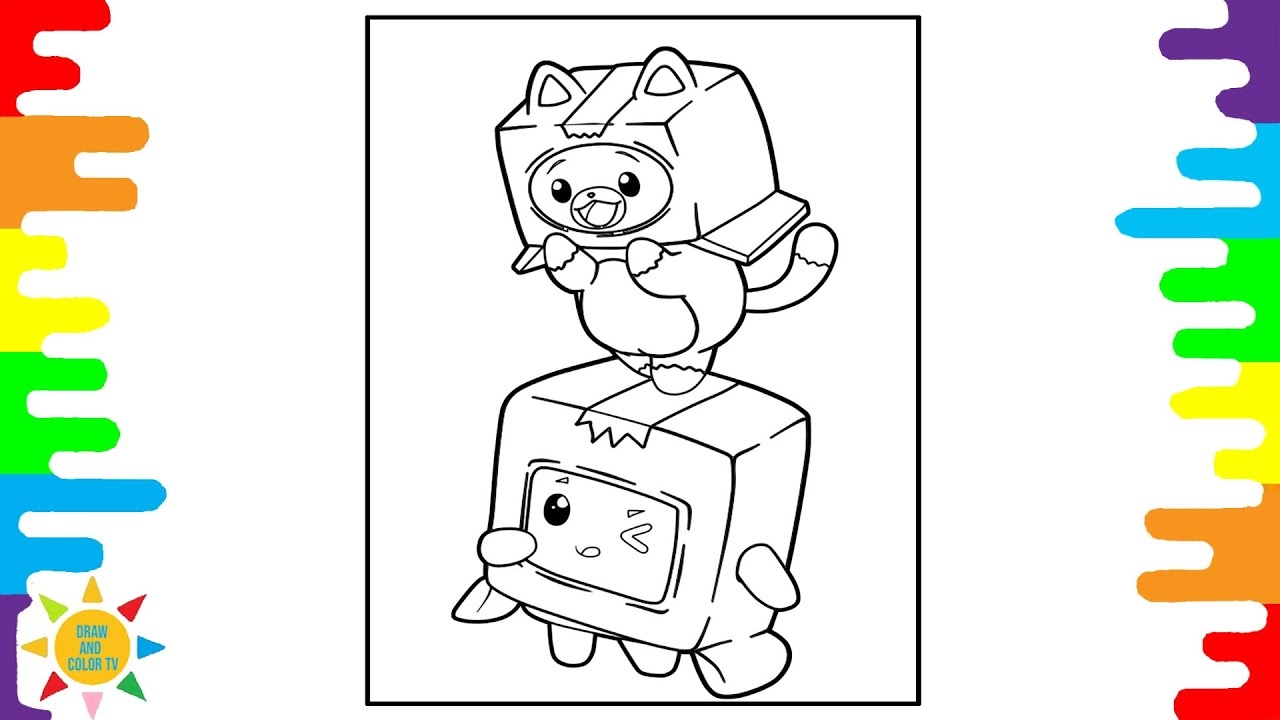 LankyBox Foxy And Boxy Coloring Pages LankyBox Coloring Jim Yosef Eclipse YouTube