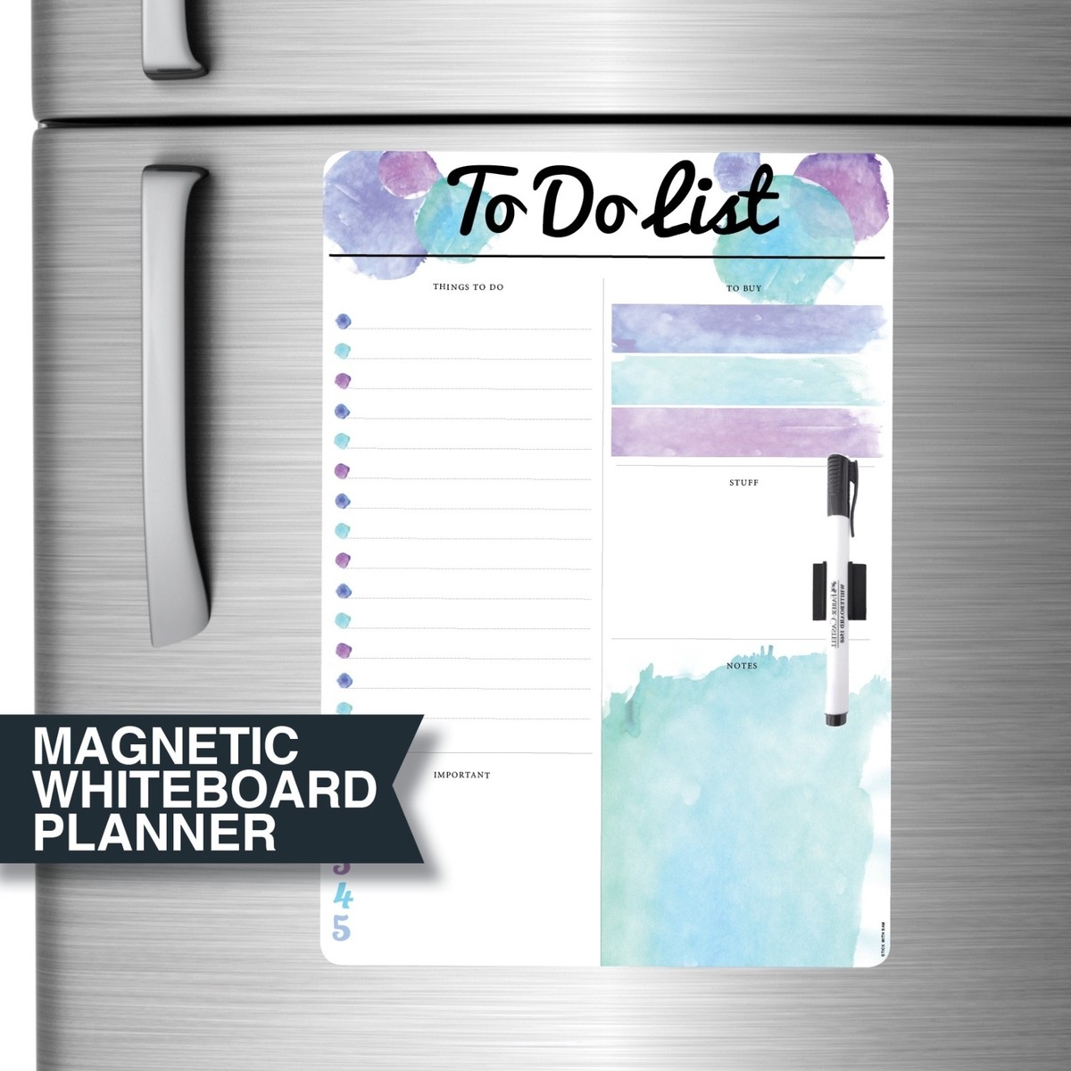 Large A3 Magnetic Whiteboard Planner To Do List Dry Erase Board DE3005 EBay