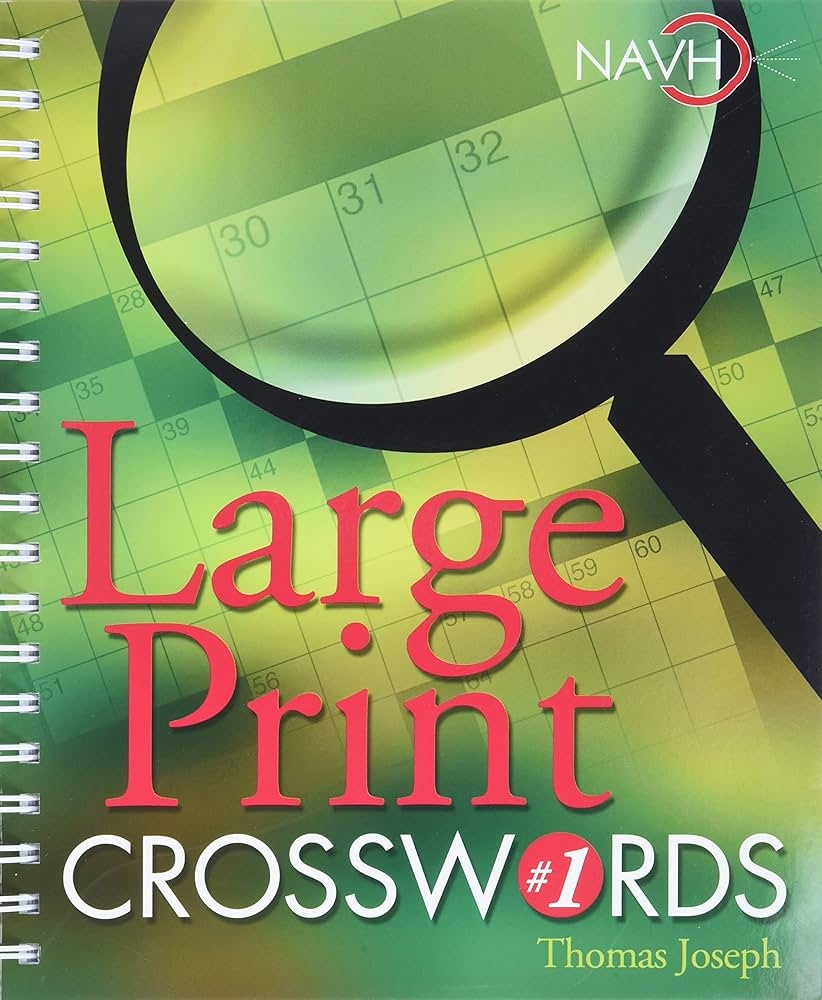 Large Print Crosswords 1 Joseph Thomas 9781402707667 Amazon Books