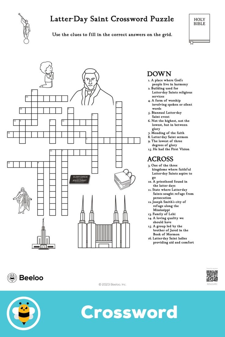 Latter Day Saint Crossword Puzzle Latter Day Saint Crossword Puzzle